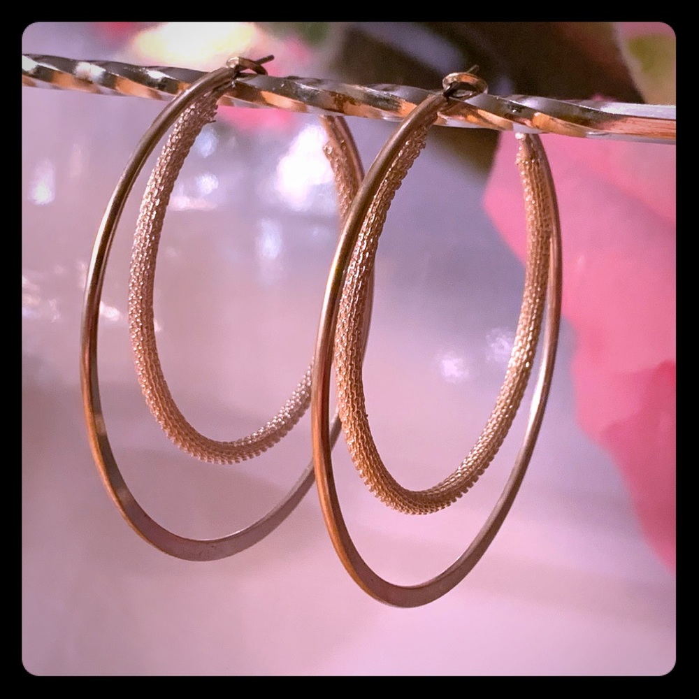 Double hoop earrings
